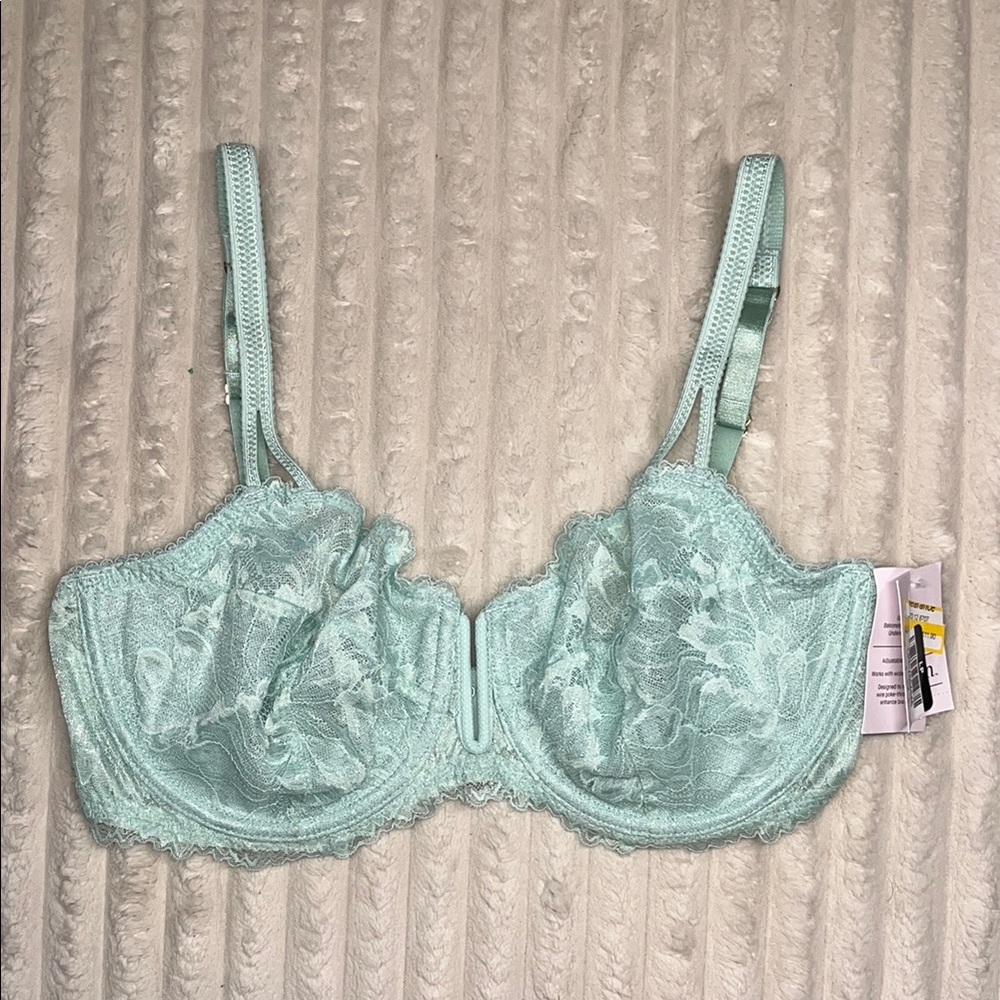 Auden Mint Green Lace Underwire Bra